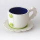 Tazza da tè con piattino / COLOR GEAR / Blu - Verde